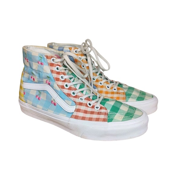 Vans Shoes - Vans Sk8-Hi Tapered Gingham Block Sneakers Women's Size 9 Men's Size 7.5